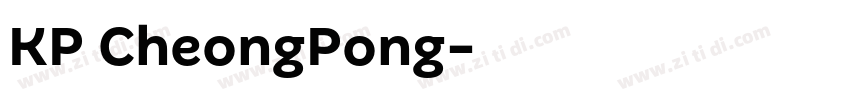 KP CheongPong字体转换